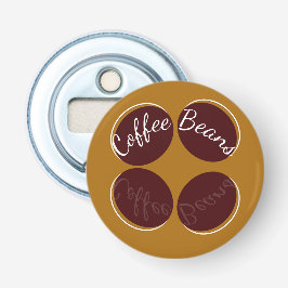 "Koffiebonen"  Button Flesopener