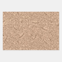 Koffiebonen cadeaupapier voor koffieliefhebbers