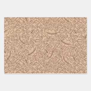 Koffiebonen cadeaupapier voor koffieliefhebbers