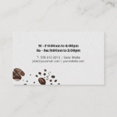 Koffiebonen | Cafe Restaurant Visitekaartje (Achterkant)