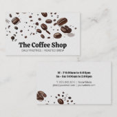 Koffiebonen | Cafe Restaurant Visitekaartje (Voorkant / Achterkant)