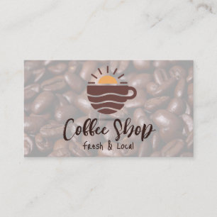 Koffiebonen   Cafe Restaurant Visitekaartje