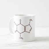 Koffiebonen, cafeïne koffiemok (Voorkant links)