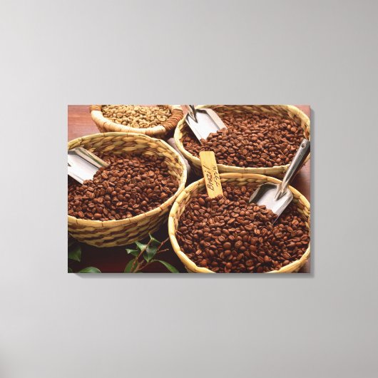 Koffiebonen Canvas Afdruk (Voorkant)