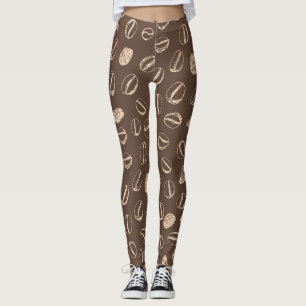 Koffiebonen: Cartoon Doodle Leggings