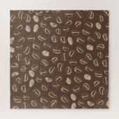 Koffiebonen: Cartoon Doodle Legpuzzel (Horizontaal)