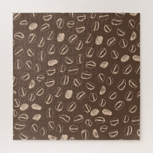 Koffiebonen: Cartoon Doodle  Legpuzzel