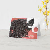 Koffiebonen - Denk aan jou Kaart (Gele Bloem)