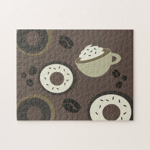 Koffiebonen Donuts Zoete Barista Legpuzzel