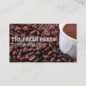 Koffiebonen en Beker Visitekaartje (Voorkant)