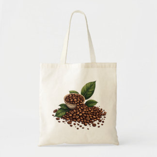 Koffiebonen en Bladeren Tote Bag