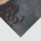 Koffiebonen en chocoladedepapier tissuepapier (Detail)