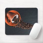 Koffiebonen en mok muismat (Met muis)