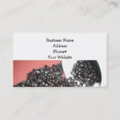 Koffiebonen en White Coffee Cup Visitekaartje (Achterkant)