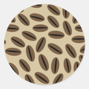 Koffiebonen Envelop Seal Sticker