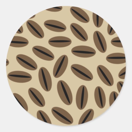 Koffiebonen Envelop Seal Sticker (Voorkant)