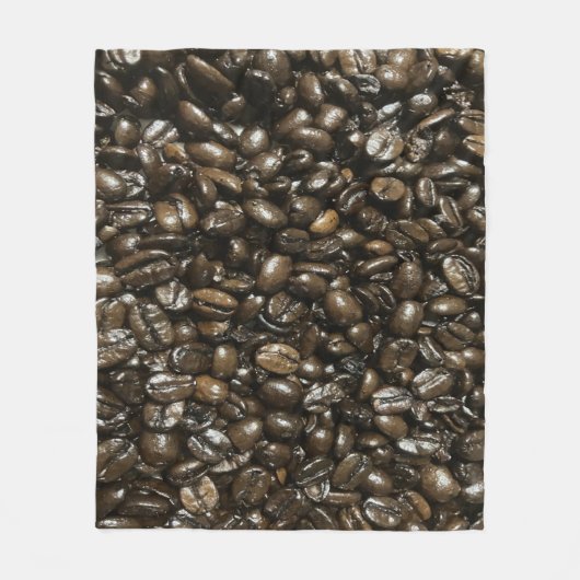 Koffiebonen Fleece Deken (Voorkant)