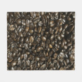 Koffiebonen Fleece Deken (Voorkant (Horizontaal))