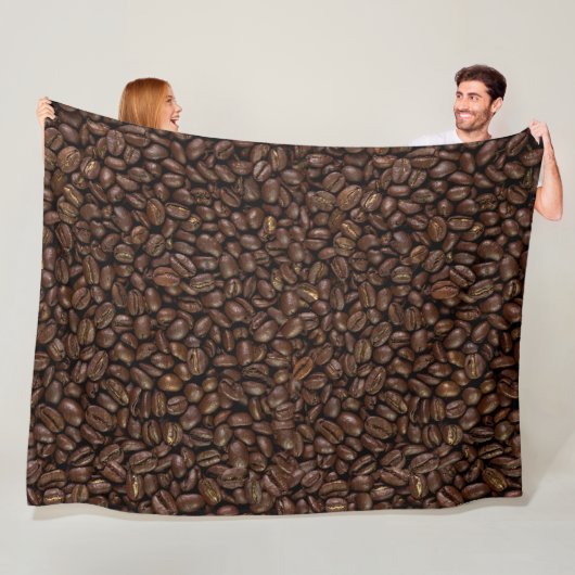 Koffiebonen Fleece Deken (In situ)