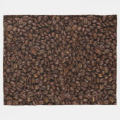 Koffiebonen Fleece Deken (Voorkant (Horizontaal))