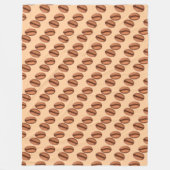 Koffiebonen Fleece Deken (Voorkant)