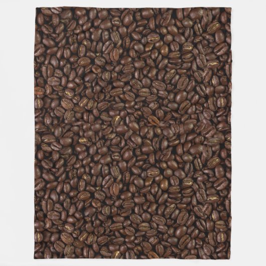 Koffiebonen Fleece Deken (Voorkant)