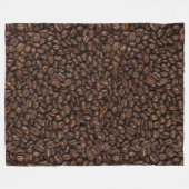 Koffiebonen Fleece Deken (Voorkant (Horizontaal))