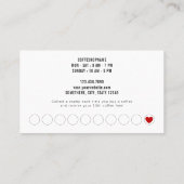 Koffiebonen Foto Koffie Koffiewinkel Loyalty-Kaart Klantenkaartje (Achterkant)