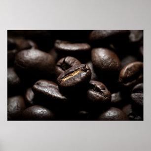 Koffiebonen gebrande koffie poster