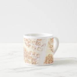 Koffiebonen Gele Vervagende Textuur Espresso Kop