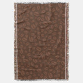 Koffiebonen gooien deken decor (Voorkant Verticaal)