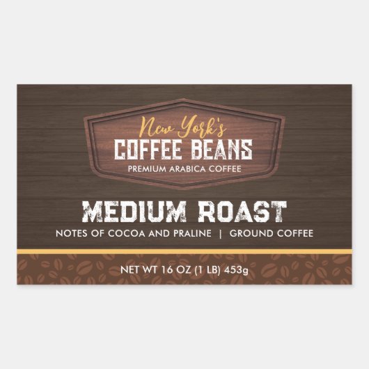 Koffiebonen Grounds Product Label (Voorkant)