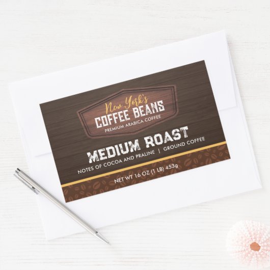 Koffiebonen Grounds Product Label (Envelop)