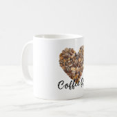 Koffiebonen Hart Koffiemok (Voorkant links)