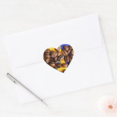 Koffiebonen Hart Sticker (Envelop)