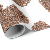 Koffiebonen Harten Cadeaupapier (Rol Hoek)