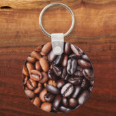 Koffiebonen - heel licht en donker gebrand sleutelhanger (Voorkant)