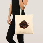 Koffiebonen in een kom tote bag (Voorkant (product))