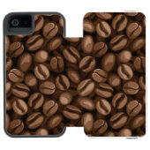 Koffiebonen Incipio iPhone Portemonnee Hoesje (Agenda Open)