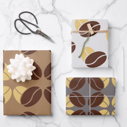 Koffiebonen inpakpapier Papier Bonen Gift Wrap (Voorkant)