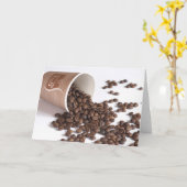 Koffiebonen Kaart (Gele Bloem)