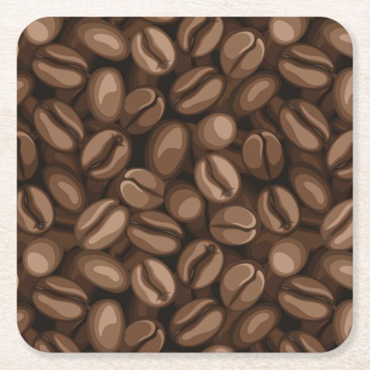 Koffiebonen Kartonnen Onderzetters (Voorkant)