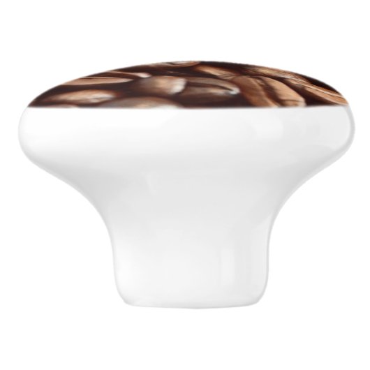 Koffiebonen Keramische Knop (Zijkant)