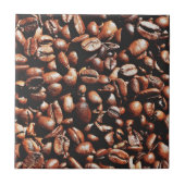 Koffiebonen Keramische Tegel Tegeltje (Voorkant)