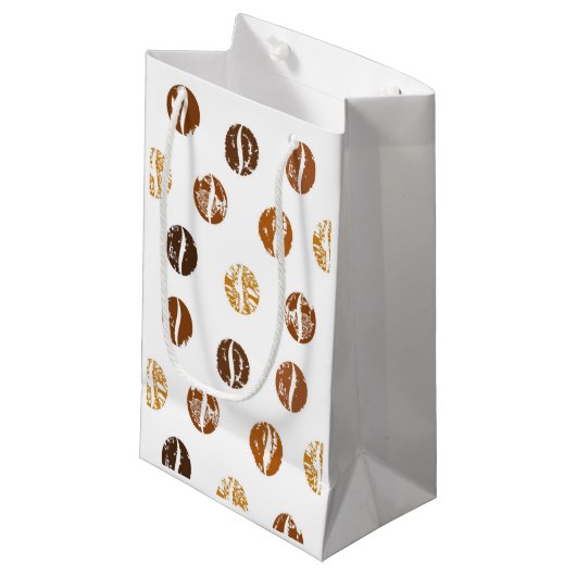 Koffiebonen Klein Cadeauzakje (Voorkant Gekanteld)