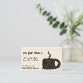 Koffiebonen - Koelbonen! Visitekaartje (Staand voorkant)