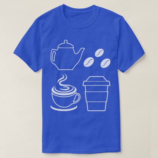 Koffiebonen, koffie-elementen, Lover, grafisch T-shirt (Design voorkant)