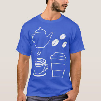 Koffiebonen, koffie-elementen, Lover, grafisch T-shirt