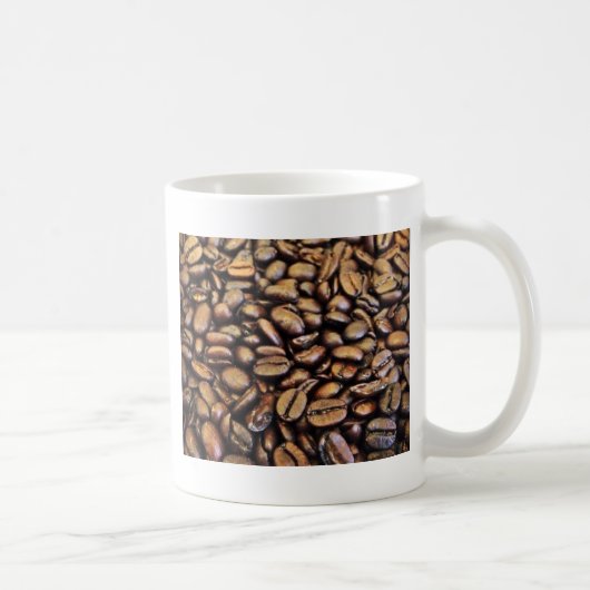 koffiebonen koffiemok (Rechts)