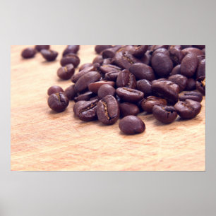 Koffiebonen korrels poster
